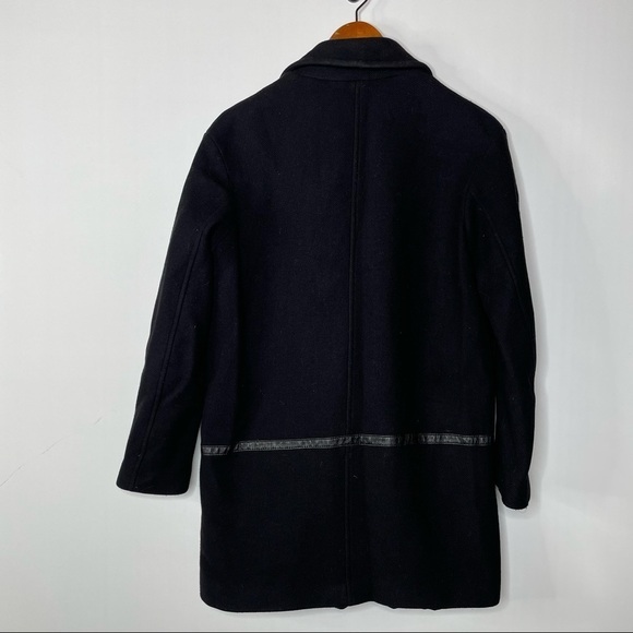 Gerard Darel Black Wool Blend Coat Size 6 - Picture 2 of 7